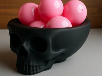 Coupelle à bonbons tête de mort