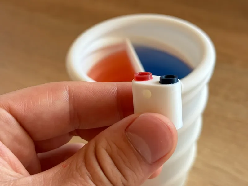 Wider adapter for dual spiral cup