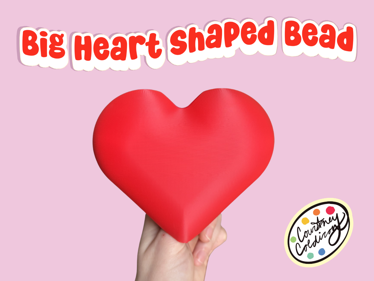 Big Heart Shaped Bead