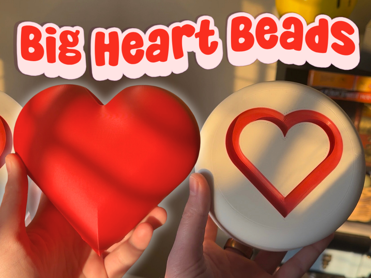 Big Heart Shaped Beads