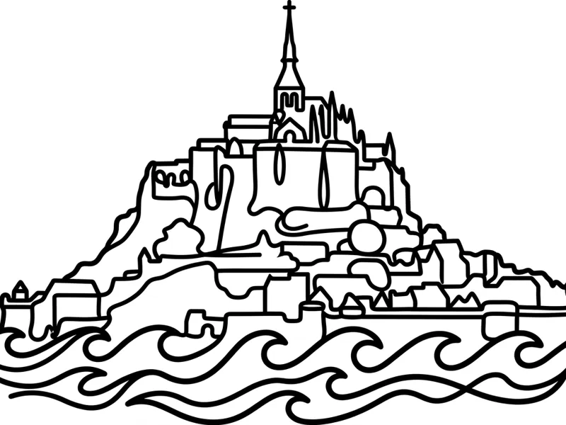 Wall art Mont Saint Michel
