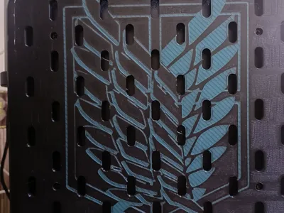 Patterned Pegboard for Dual AMS Stacker AMS Dual Layer Bracket