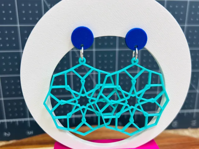 abstract geometric earrings