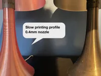 CLEAR PETG - slow printing profile, 0.4mm nozzle