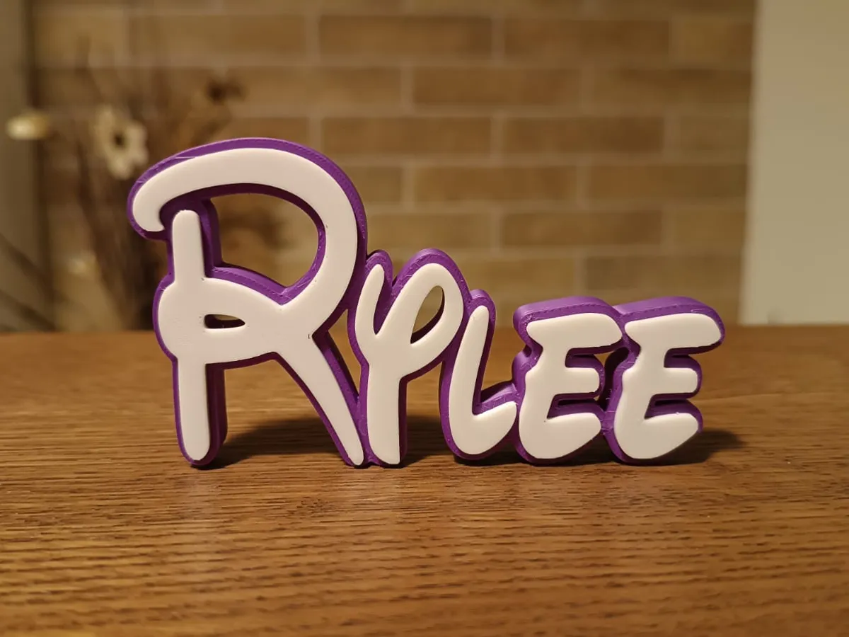 Rylee Name Disney Tag - Free 3D Print Model - MakerWorld