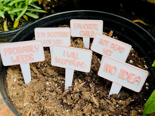 Piquets de jardin décoratifs et ludiques