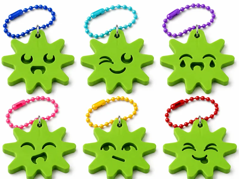 Splat Keychains (Set of 6)