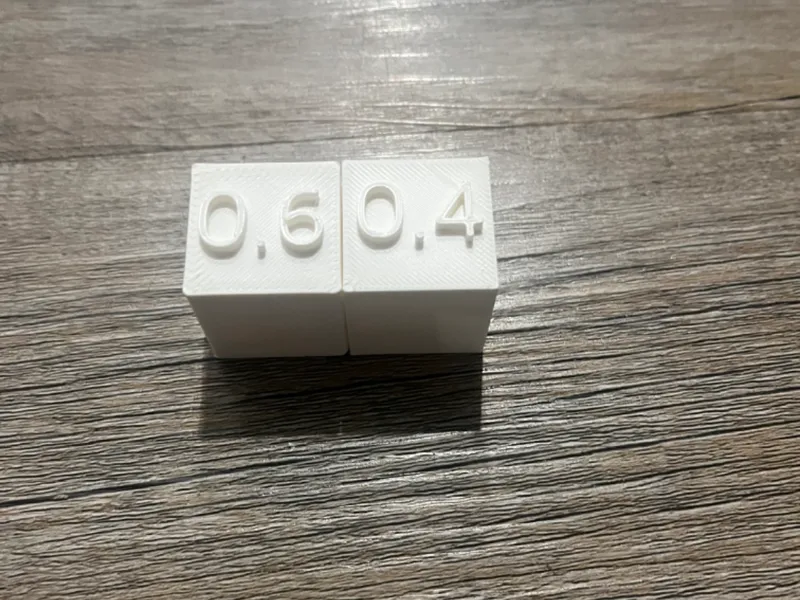 Nozzle Test Cube