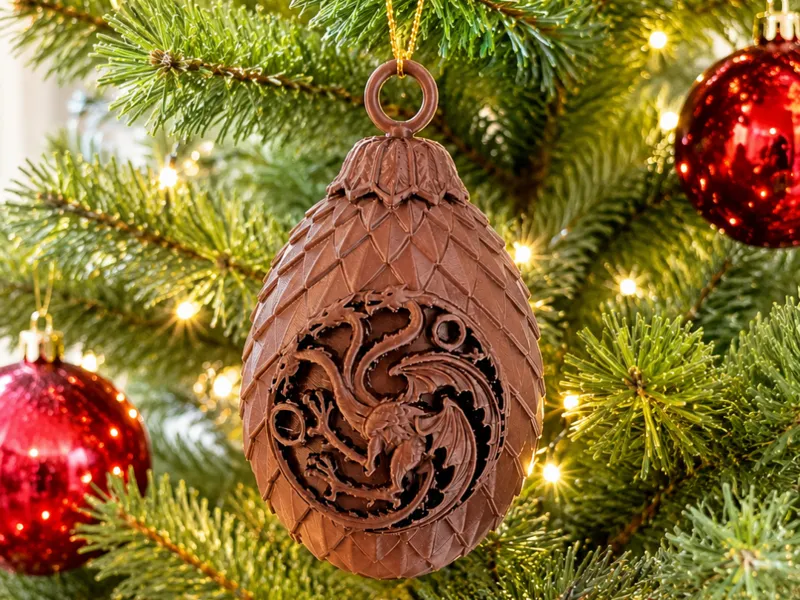 House of the Dragon Dragon Egg Christmas Ornament