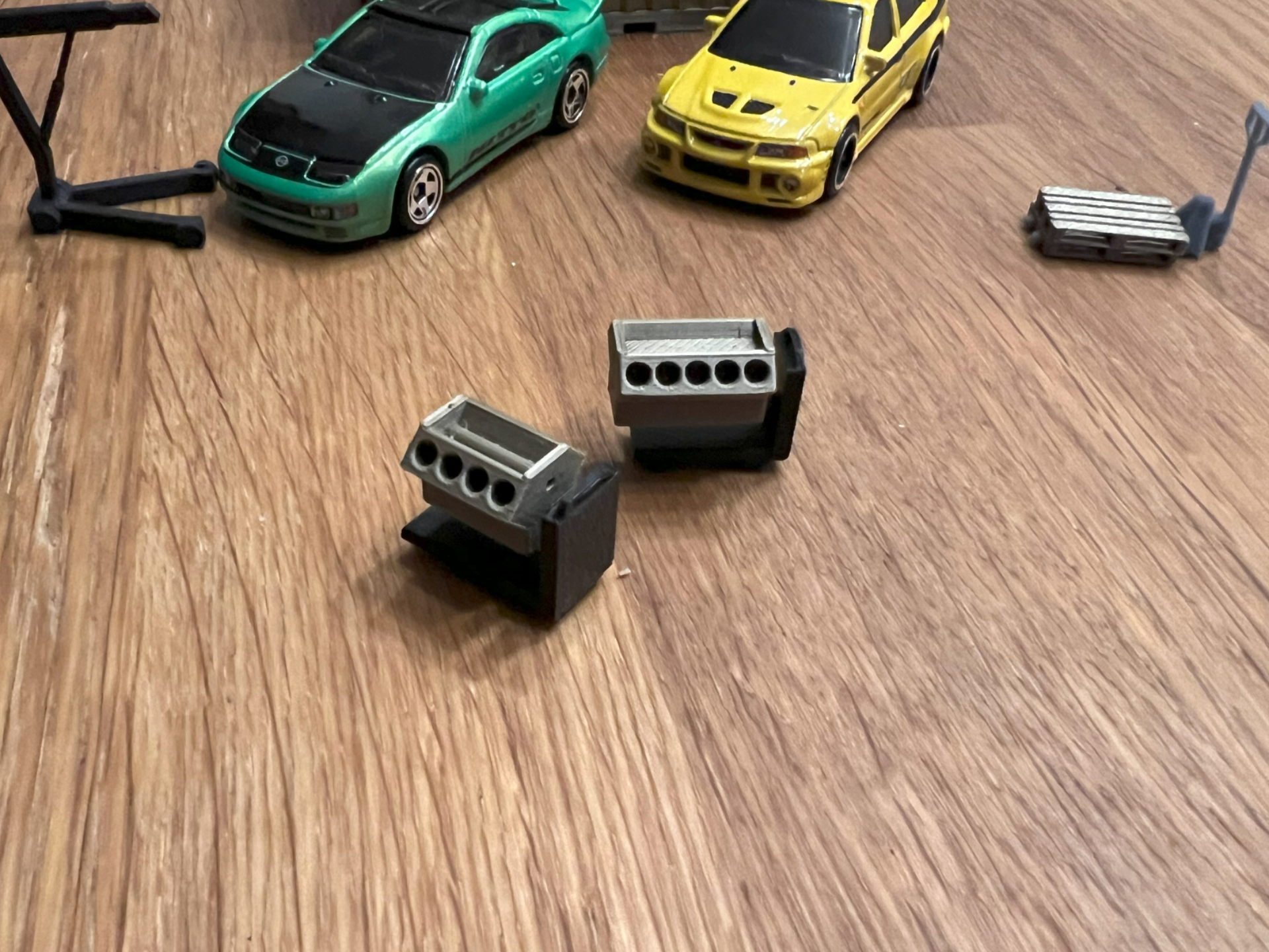 engine stand holder 1/64 scale car diorama garage