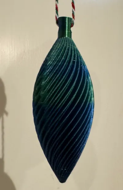 Christmas Spiral Bauble 