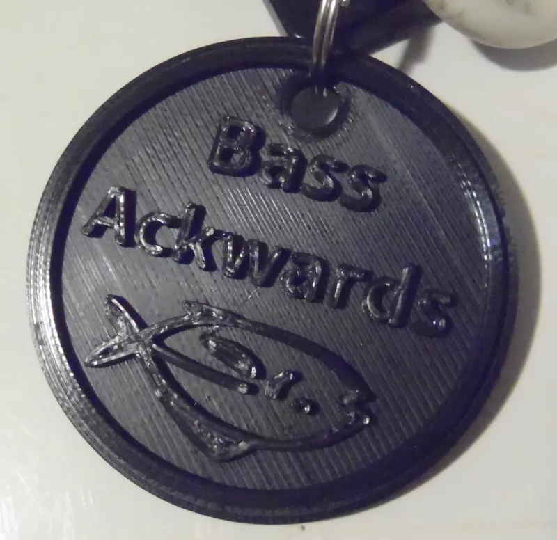 Keychain Bass Ackwards