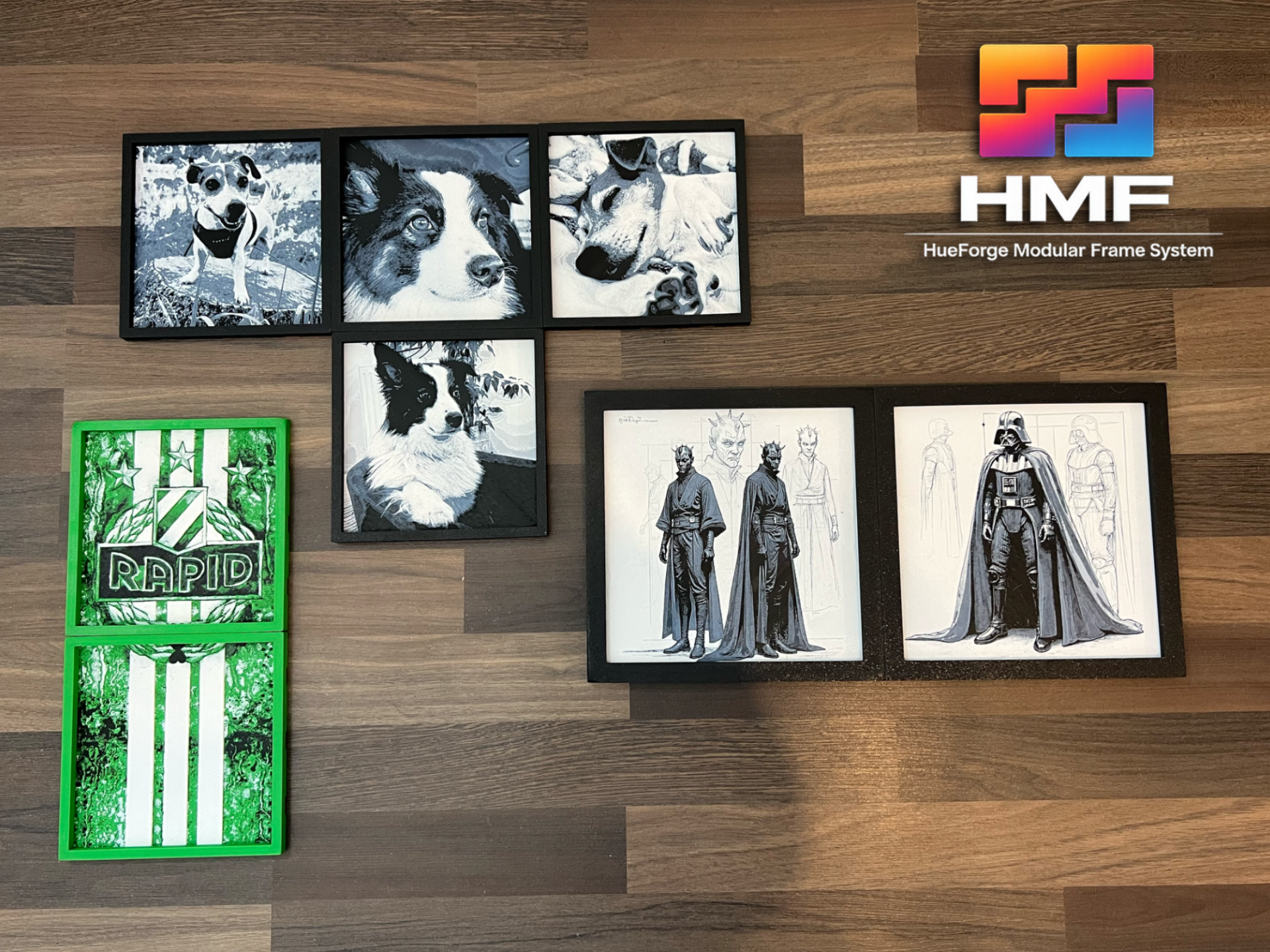 Modulare HMF‑Rahmensystem für Ihre Hueforge Bilder