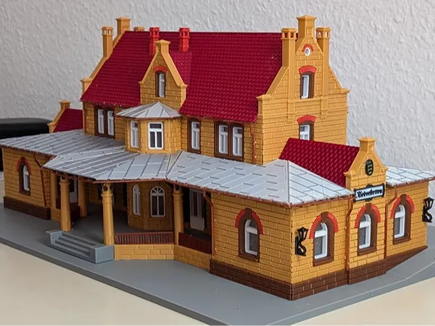 Niederstetten rural station Germany H0 scale kit