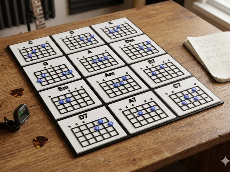 Tabela de Acordes para Guitarra