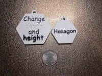 Hexagonal Key Chains 0.2mm layer, 2 walls, 15% infill