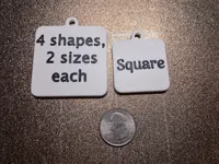 Square Key Chains 0.2mm layer, 2 walls, 15% infill
