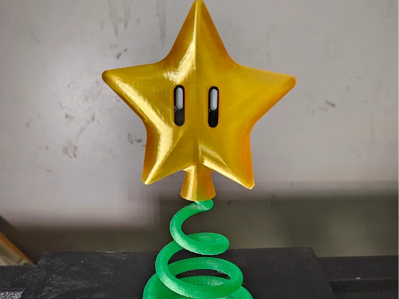 Xmas Tree with Mario Star topper