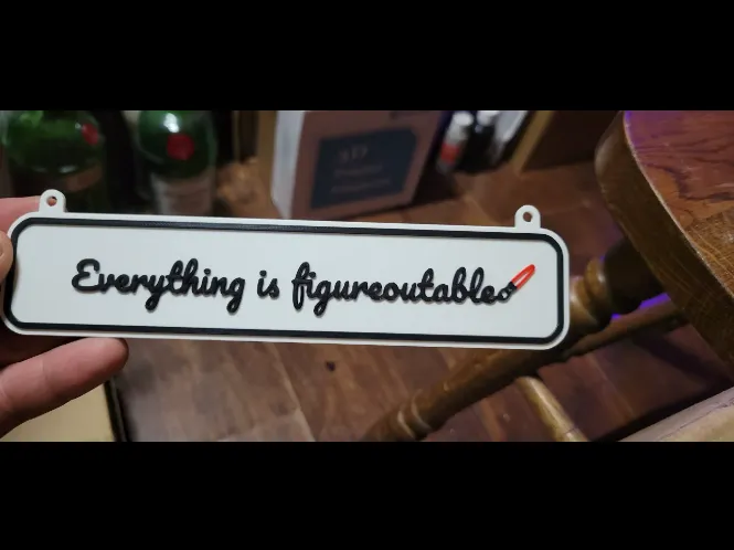 Everything is figureoutable