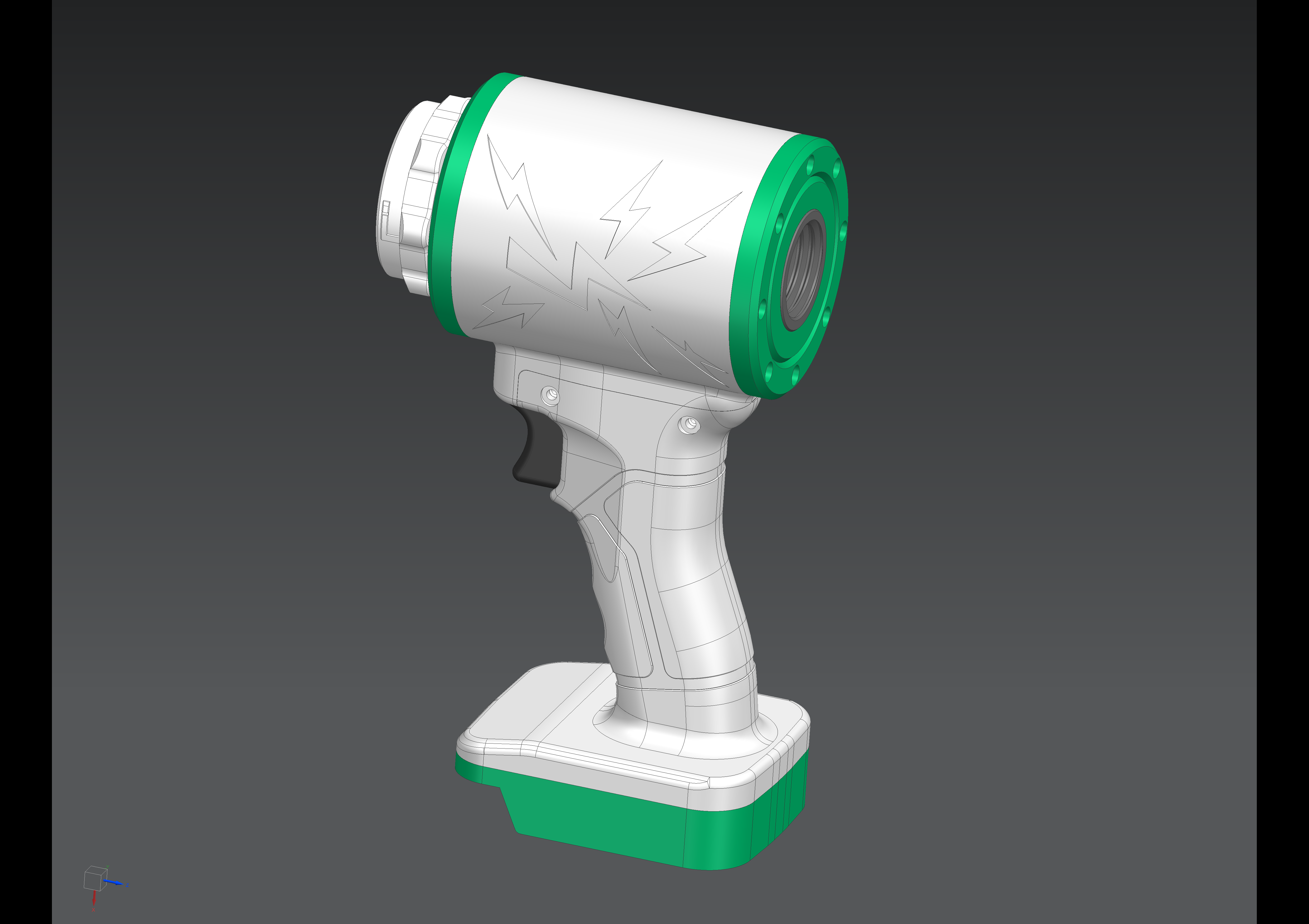 Miniatura 3 do modelo 3D 手持版戴森V8单电机和双电机-暴力风扇-双电机吸力能到3公斤（台风小药丸）