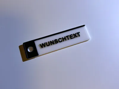 Customizable Sign Keychain