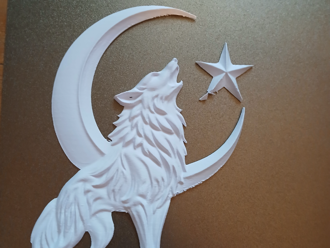 Relieve de lobo wolf 