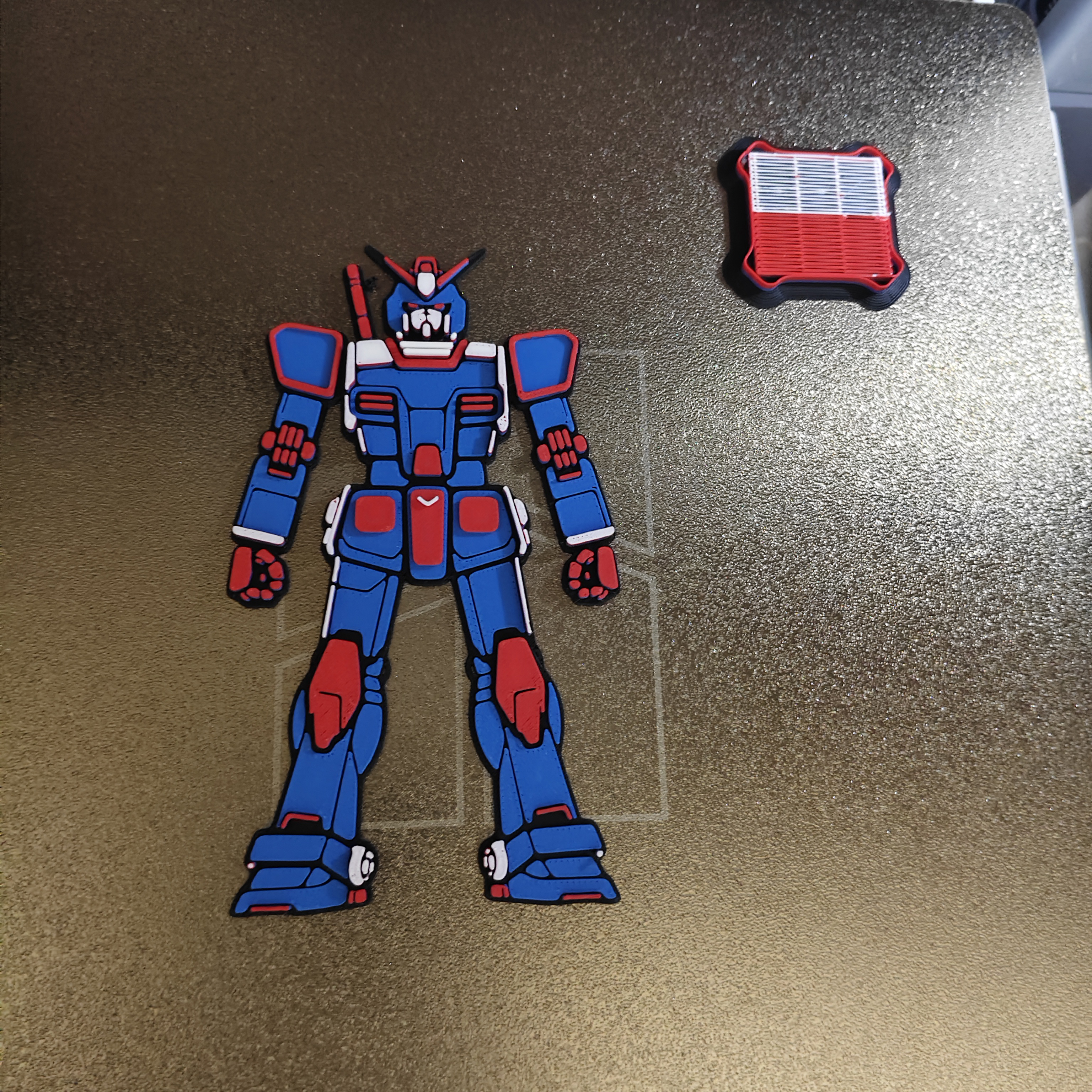 Miniatura 1 do modelo 3D 纯手工制作高达冰箱贴