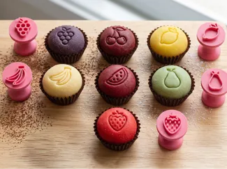 Kit de Carimbos de Frutas p/ Brigadeiros e Cookies