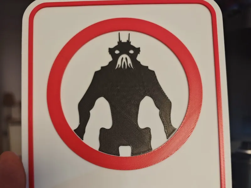 PLACA DECORATIVA NO HUMANOS PERMITIDOS -DISTRITO 9
