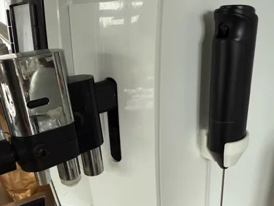 Milk Frother Holder for a Coffee machine