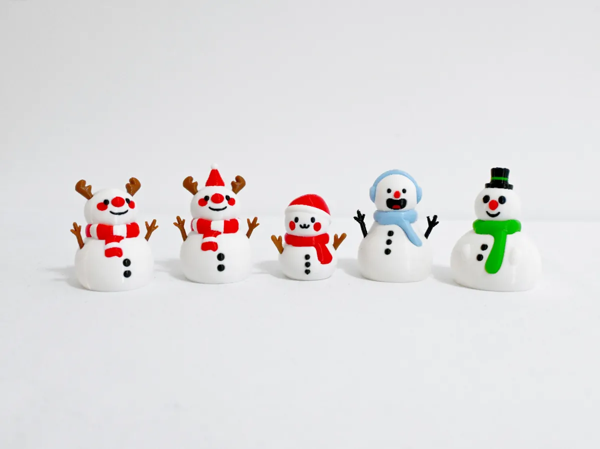 Christmas Collection – Snowman Family - Free 3D Print Model - MakerWorld