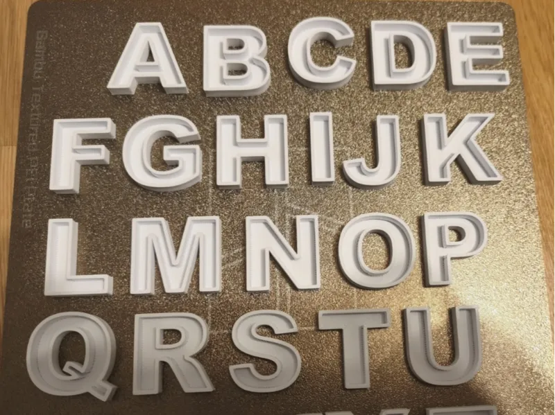Hohles Alphabet Frei Skalierbar