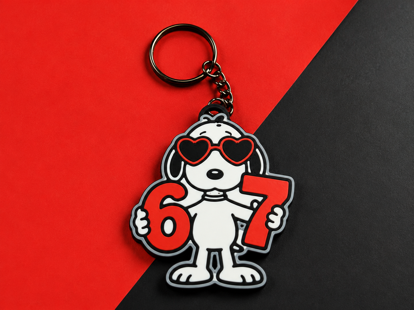 snoopy six-seven, keychain