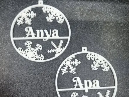 Christmas Ornament with Text