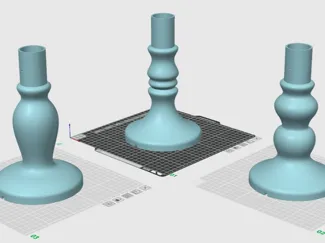 Lamp Bases for Lithophane Lamps 150 x 150 x 242mm 