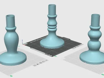 Lamp Bases for Lithophane Lamps 150 x 150 x 242mm