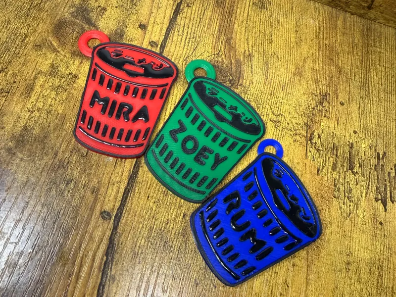 K-Pop Demon Hunters  Huntrix Keychains ramen