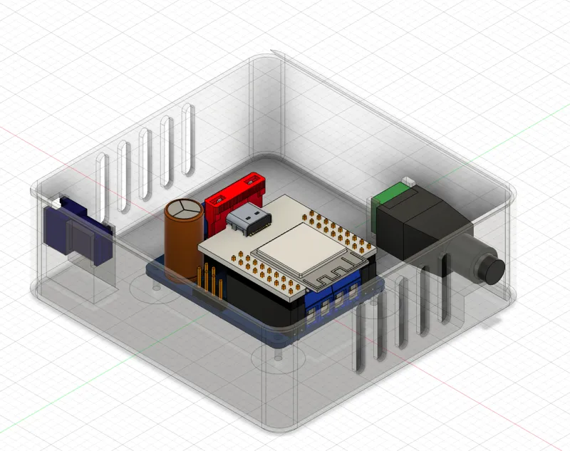 QuinLed Dig Uno Case w Barrel Jack JST Connector