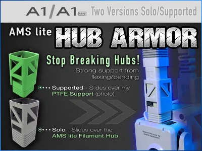 A1 AMS Lite Hub Mount - 3D Printers - PLA - 3D printed product - фото 46