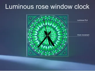 Rose Window Clock 玫瑰花窗钟