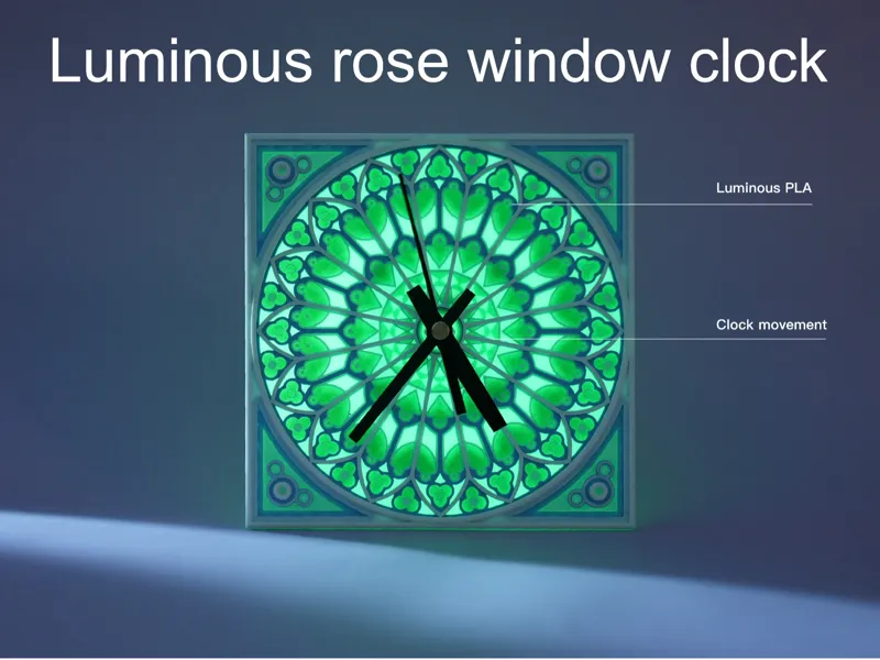 Rose Window Clock 玫瑰花窗钟