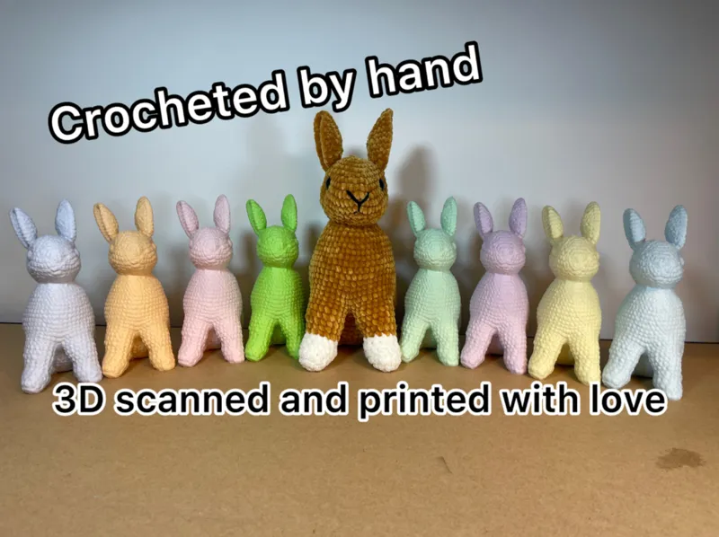3d scanned Crochet Bunny