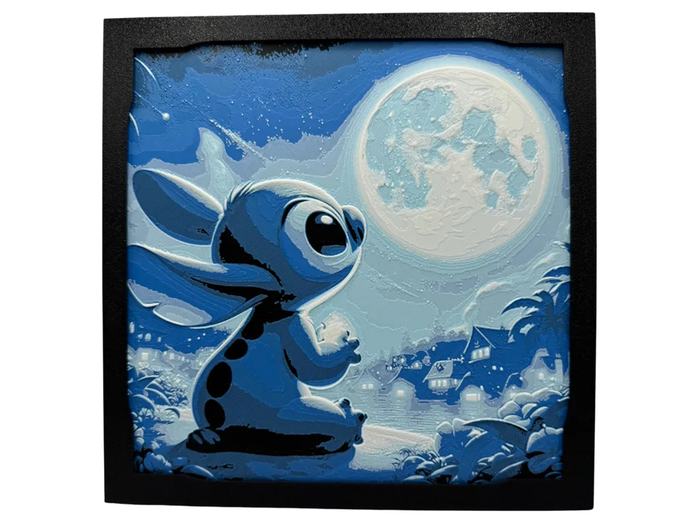 Stitch - Moon Gazing by the Village