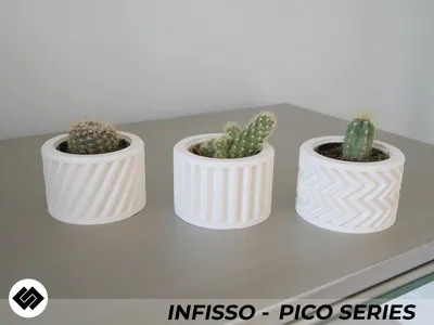 Infisso Series Triple Planter Set by Embrace Making - MakerWorld