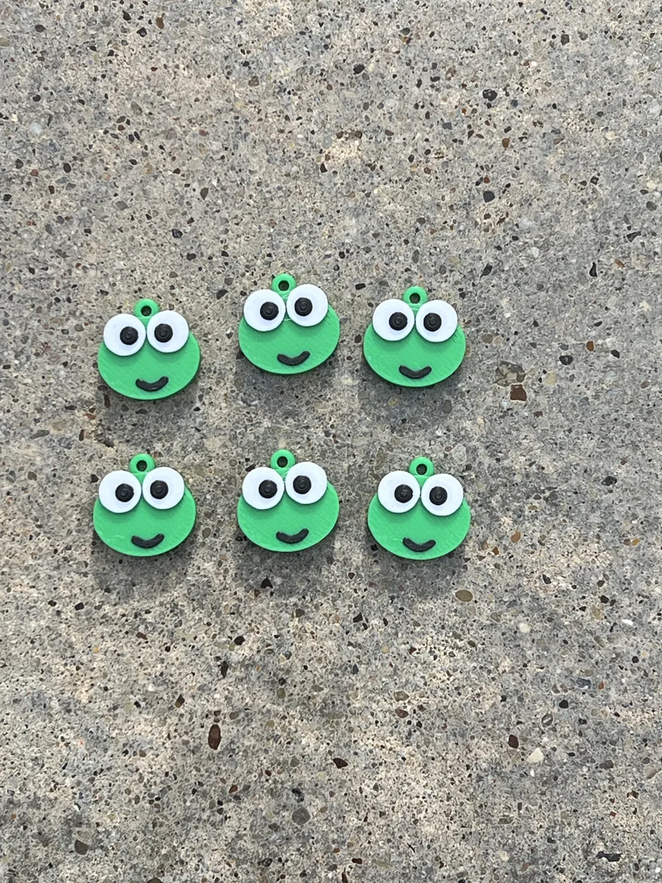 Cute Frog Charms for Jewelry Earrings Quick Print view 2