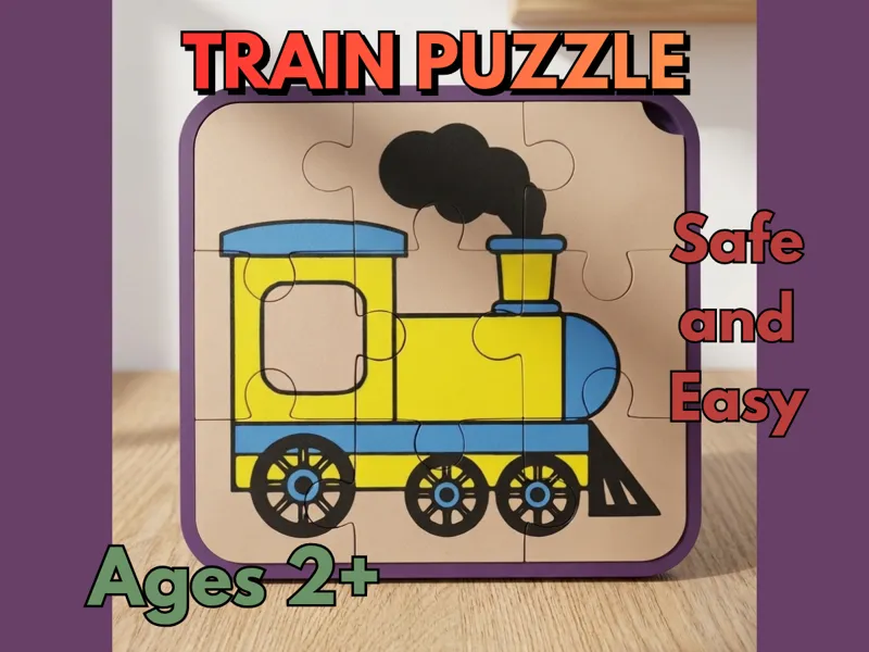 Train Toddler Puzzle (Ages 2+)