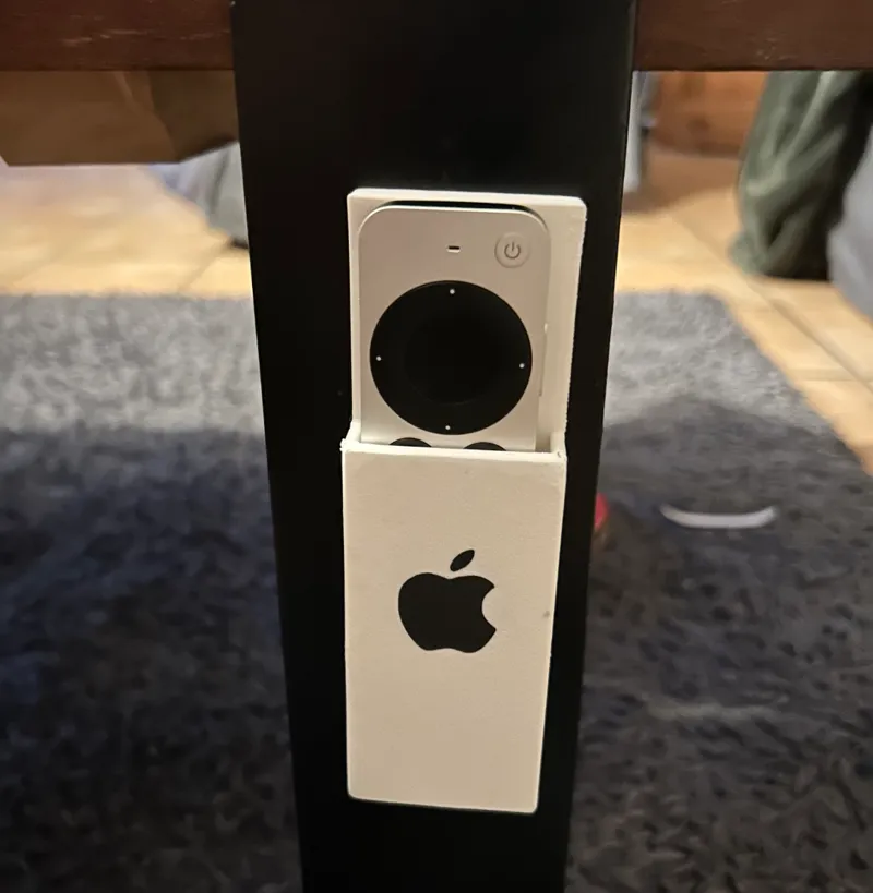 Apple TV remote holder with magnet