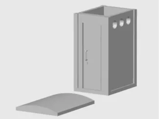 Cabina telefonica FS 