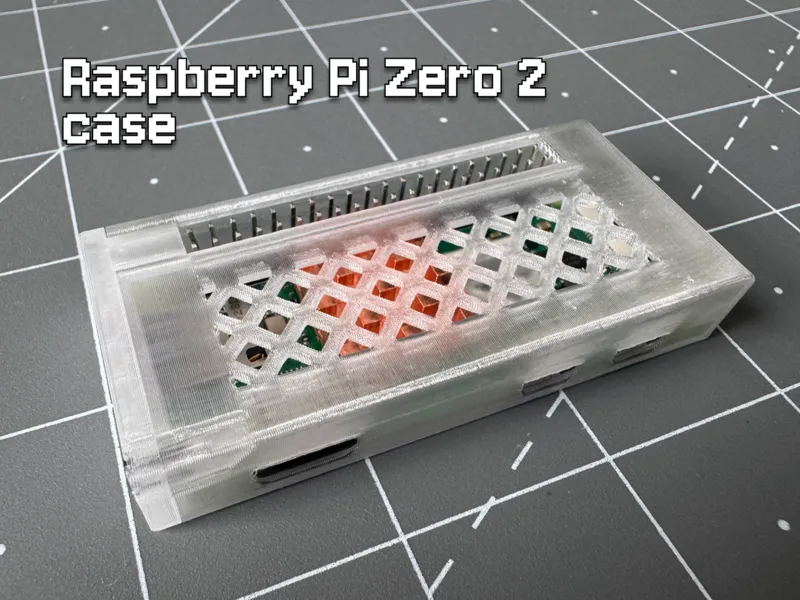 Raspberry Pi Zero 2 case with GPIO