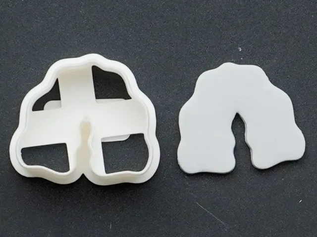 Minimal Polymer Clay Cutter Earrings Necklace